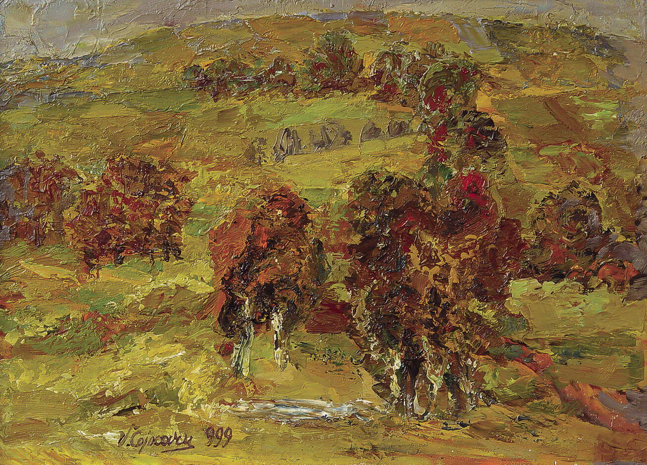 Autumn. Painting by Vasile Cojocaru