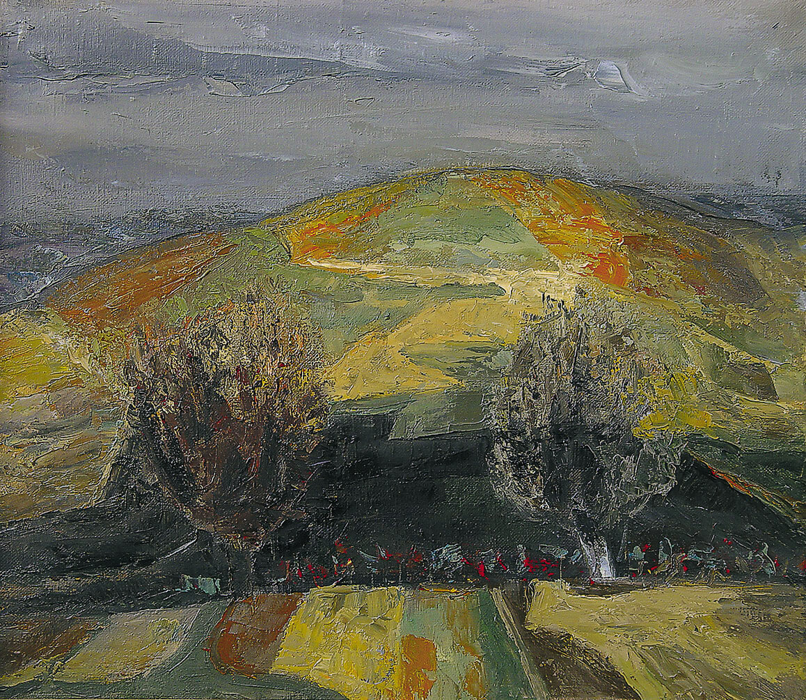 Autumn Ploughing. Painting by Vasile Cojocaru