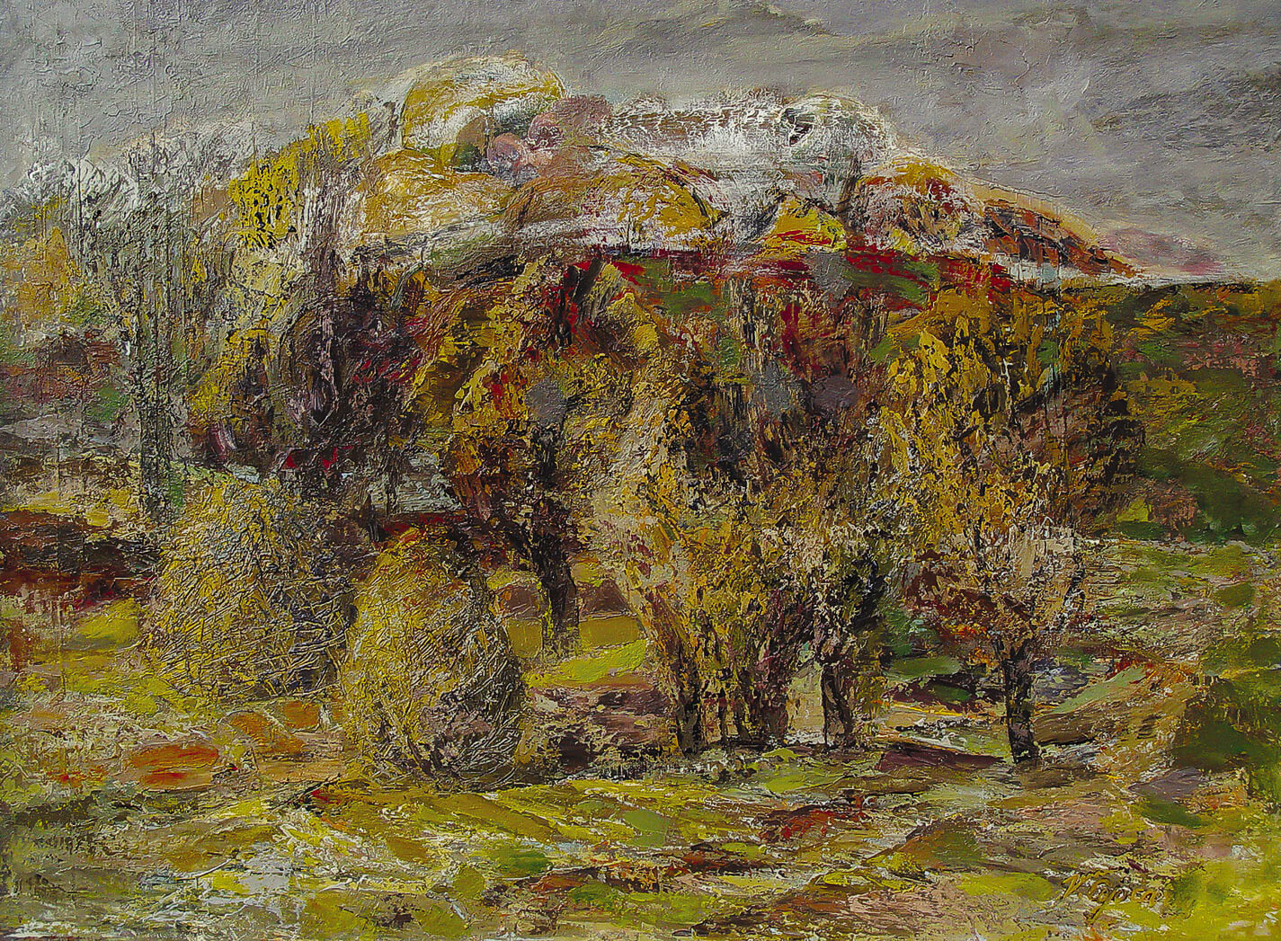 Slopes. Baraboi. Painting by Vasile cojocaru